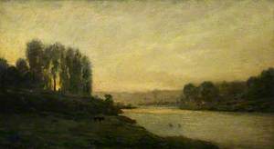 River Scene, Sunset