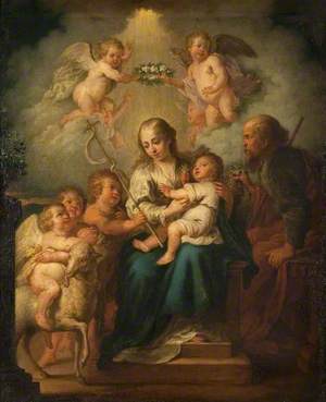 The Holy Family, Saint John and Angels