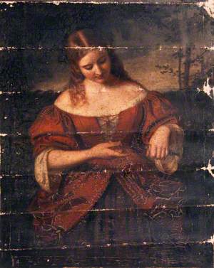 Lady with a Finch