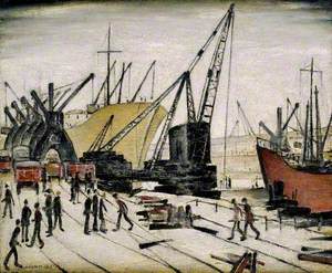 Cranes and Ships, Glasgow Docks