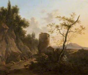 Landscape with a Ruined Tower and Figures