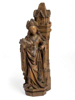 Figure of a Standing Woman (Saint Barbara)*