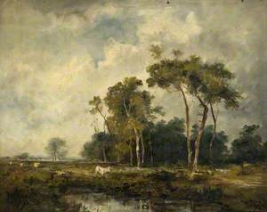 Landscape with Trees and Cattle