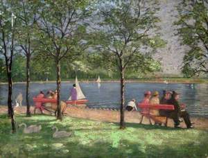 Boating Scene in Queen's Park