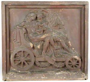 Relief of Mythological Lovers on a Chariot