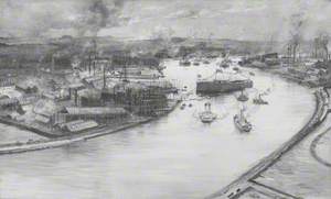 The Launch of HMS 'Indomitable', Fairfield