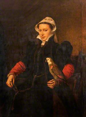 Portrait of a Lady with a Parrot