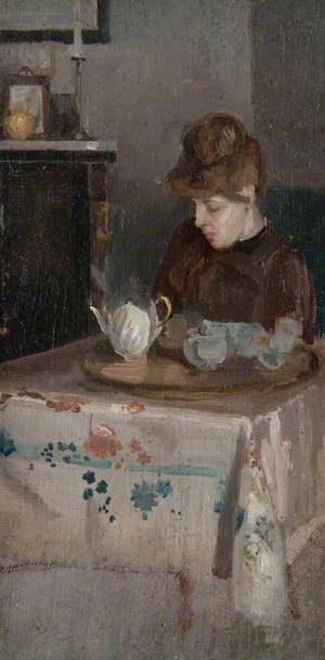 Girl at a Tea Table