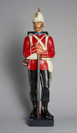 Soldier of the 1st Royal Scottish Fusiliers, Cold Weather Marching Order, India, 1895