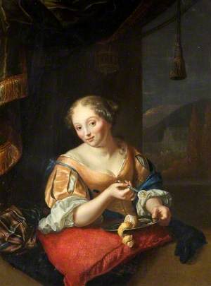 Portrait of a Lady Slicing a Lemon