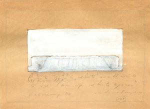 Drawing for Bench 49, 1996