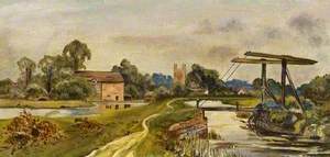 View of West Mill on the Thames and the North Wiltshire Canal and Bridge, Cricklade, Wiltshire, c.1903