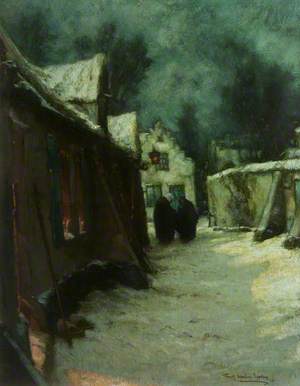 The Light at the Door, a January Night in Flanders (No. 96)