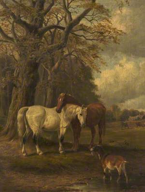 Landscape with Horses