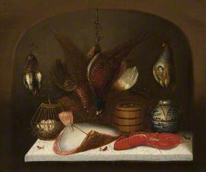 Dutch Still Life with a Flatfish and a Lobster