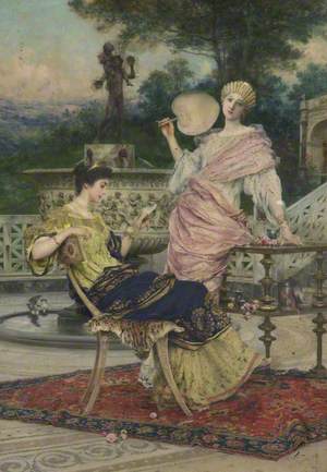 Two Women on a Terrace