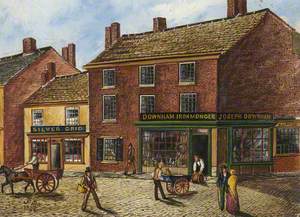 Mr Downham’s Shop, Fleet Street, Bury, 1861