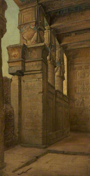 The Entrance Portico to the Temple of Hathor at Dendera, Upper Egypt