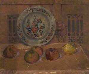 Still Life with Plate and Apples