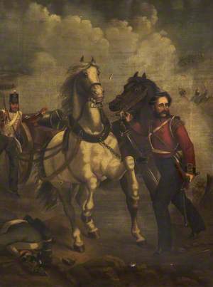 Captain Edward Bell Winning the Victoria Cross at the Battle of Alma