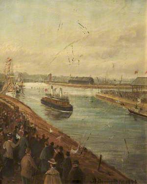 The Opening of the Manchester Ship Canal