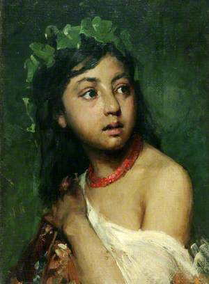 Italian Girl with Necklace