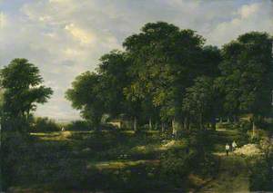 Wooded Landscape with Cottage