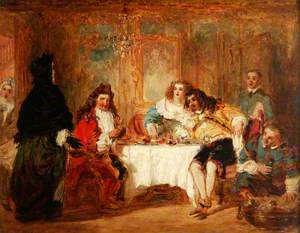 Mme Jourdain Discovers Her Husband at the Dinner Which He Gave to the Belle Marquise and the Count Dorante