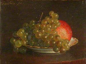 Grapes and an Apple