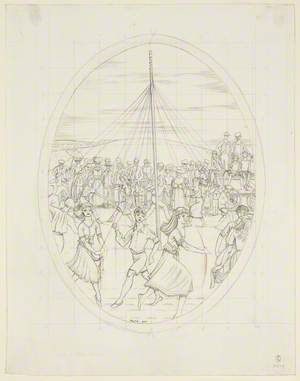 Study for 'The Maypole in Dorset'
