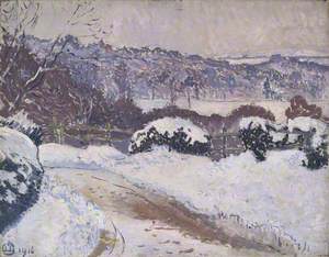 The Dorking Road, Coldharbour, in Snow