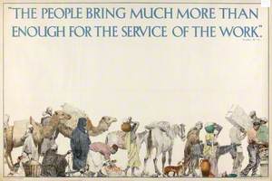 The people bring much more than enough for the service of the work