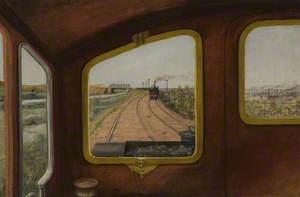 View through the Front Window of a Steam Locomotive*