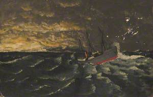 Ship in a Stormy Sea*