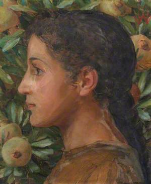 Portrait of a Girl with Medlars