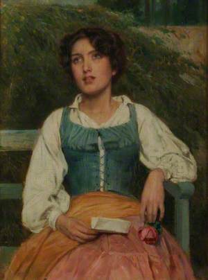 Portrait of a Young Woman with a Love Letter
