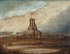The First Semaphore on Southsea Beach, 1796