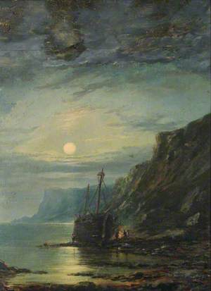Moonlit Coast and Wreckers