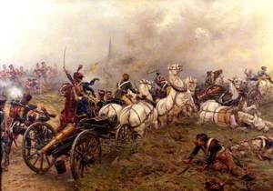 The Capture of a French Battery by the 52nd Regiment at Waterloo
