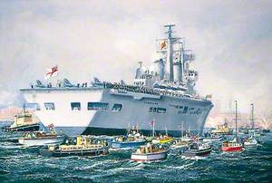 HMS 'Invincible' Arrives Home, Portsmouth, 17 September 1982