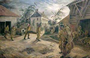 Royal Marine Commando and Paratrooper Stretcher-Bearers in Normandy, 1944