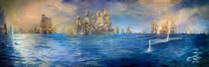 The Battle of Trafalgar Panorama