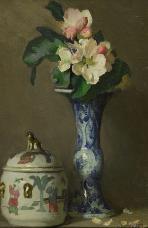 Still Life with Flowers and a Jar