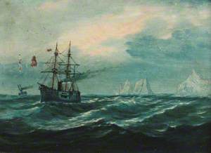 A Ship off 'The Needles'