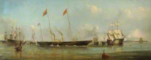 The Royal Yacht Reviews the Fleet at Spithead