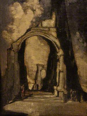 Ruined Arch with Figure