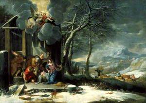 Winter Landscape with the Nativity