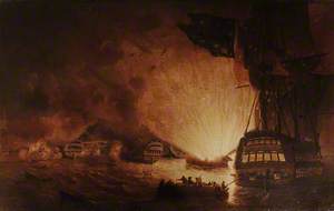 Scene from the Battle of the Nile, 1–2 August 1798