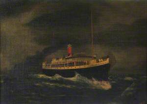 Steamship at Sea