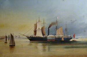 An Early Royal Mail Steam Packet Company Paddle Steamer